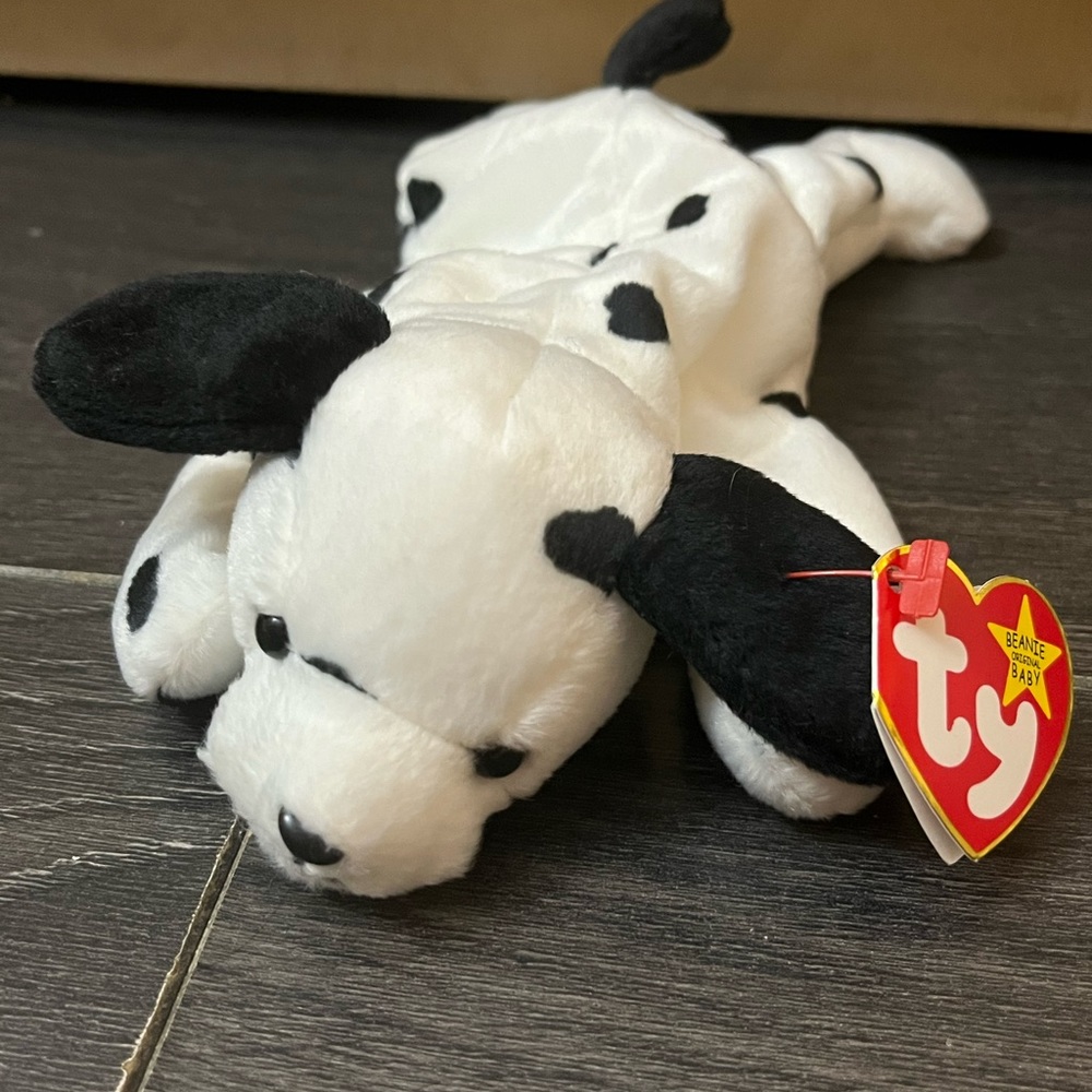 Vintage 90’s Dotty The Dalmatian Plush Beanie Baby - Picture 1 of 3